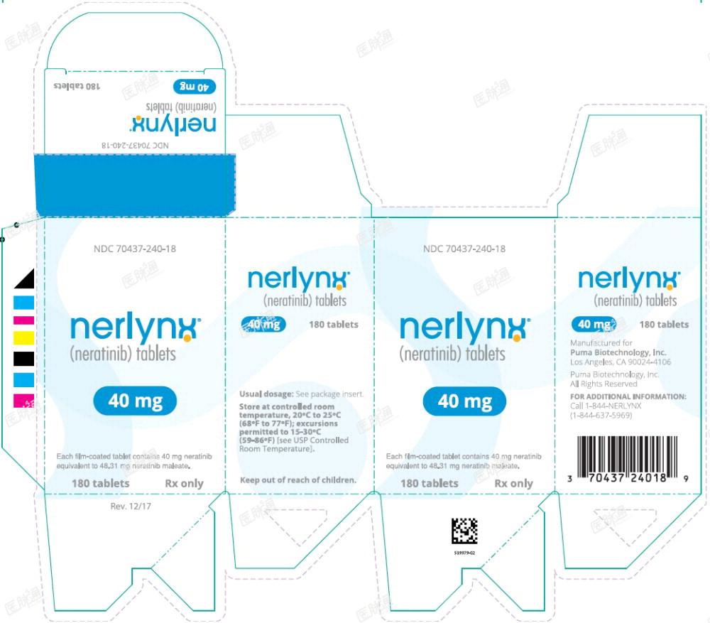 Principal Display Panel - Nerlynx 180 Tablets Carton Label