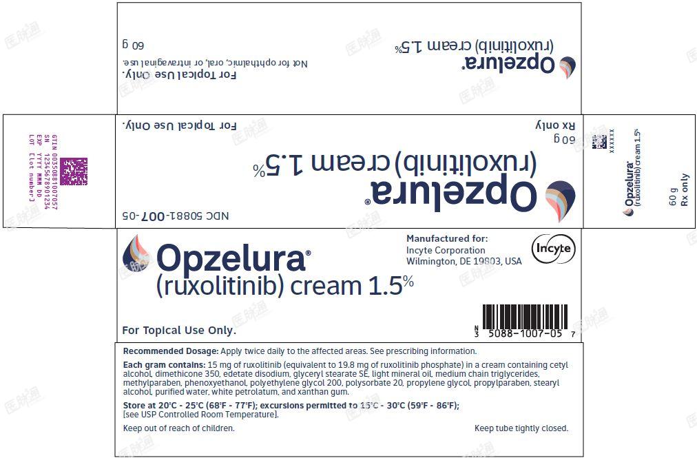 OPZELURA (ruxolitinib) cream 1.5% - 60 g Carton Label